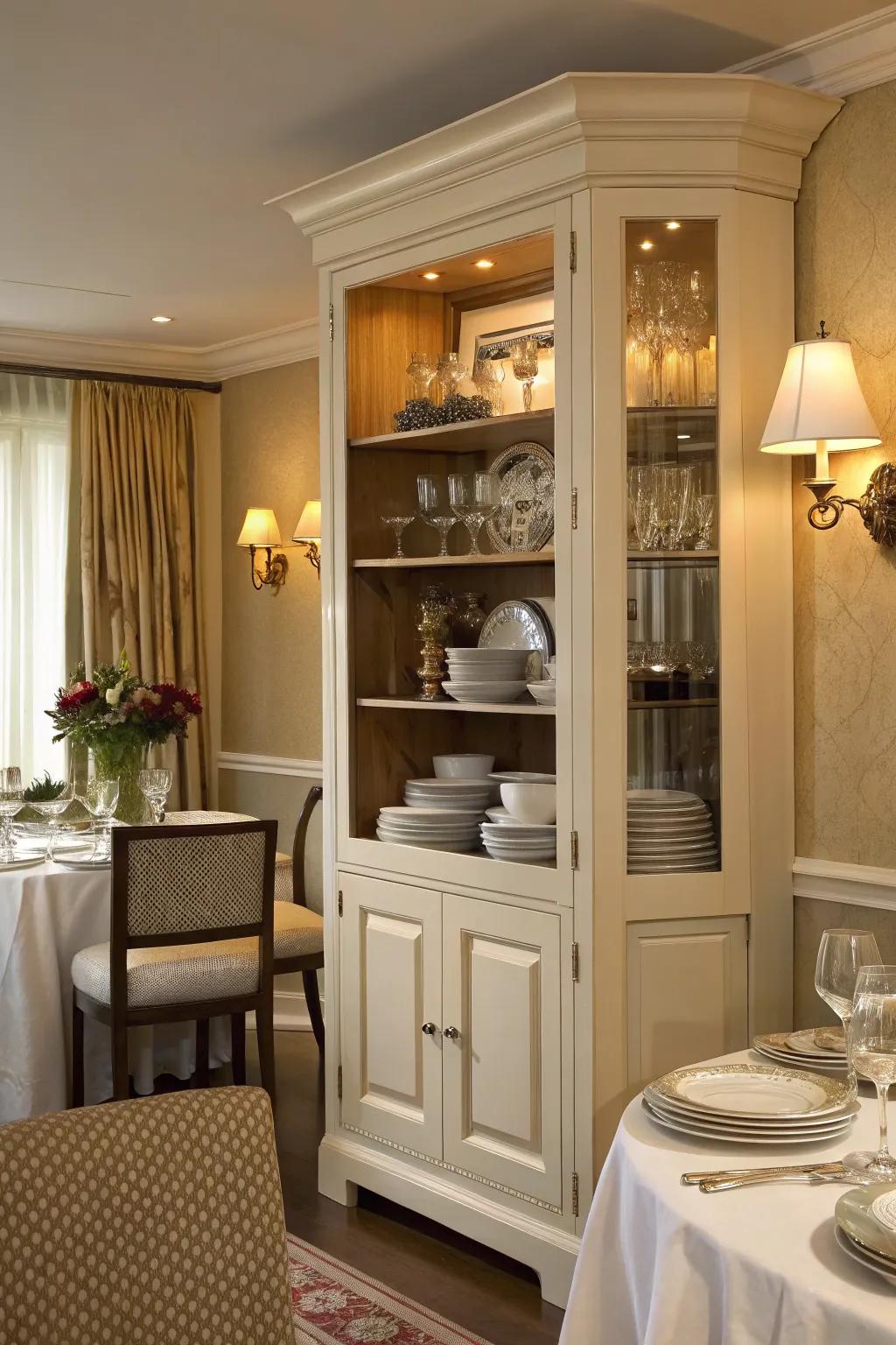 Merge utility and style with an adaptable cabinet.