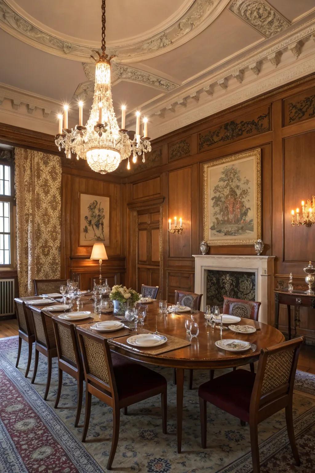 Mahogany finish provides rich warmth and tradition.