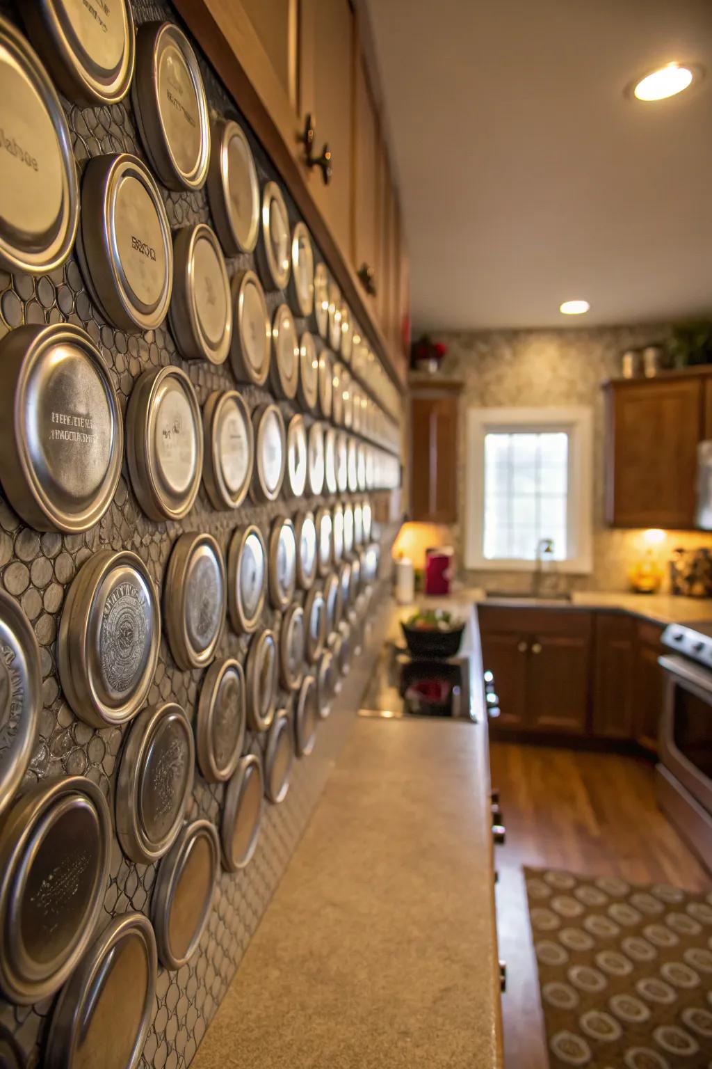 Jar tops reinvented for an industrial chic style.