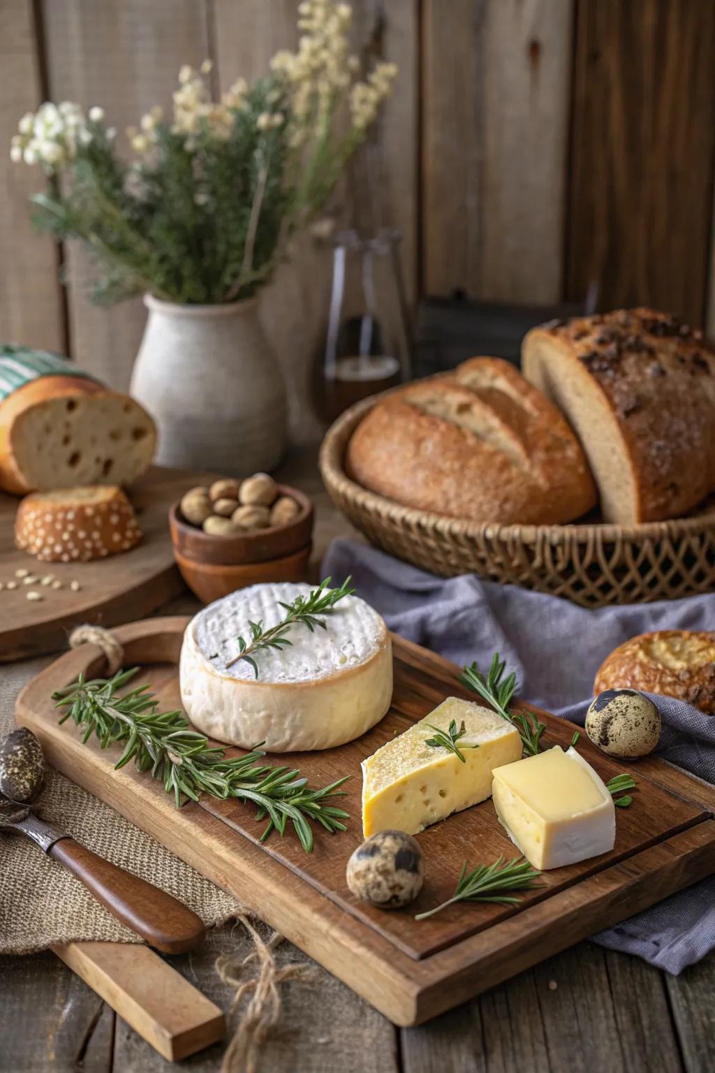 A cozy and rustic farmhouse-themed Easter board.