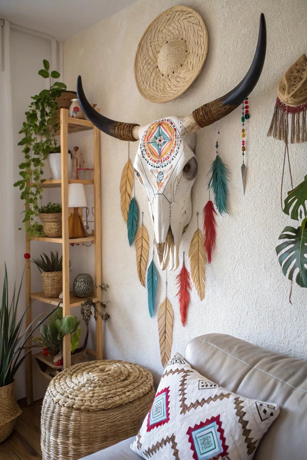 Bohemian designs infuse a carefree and artistic vibe into your area.