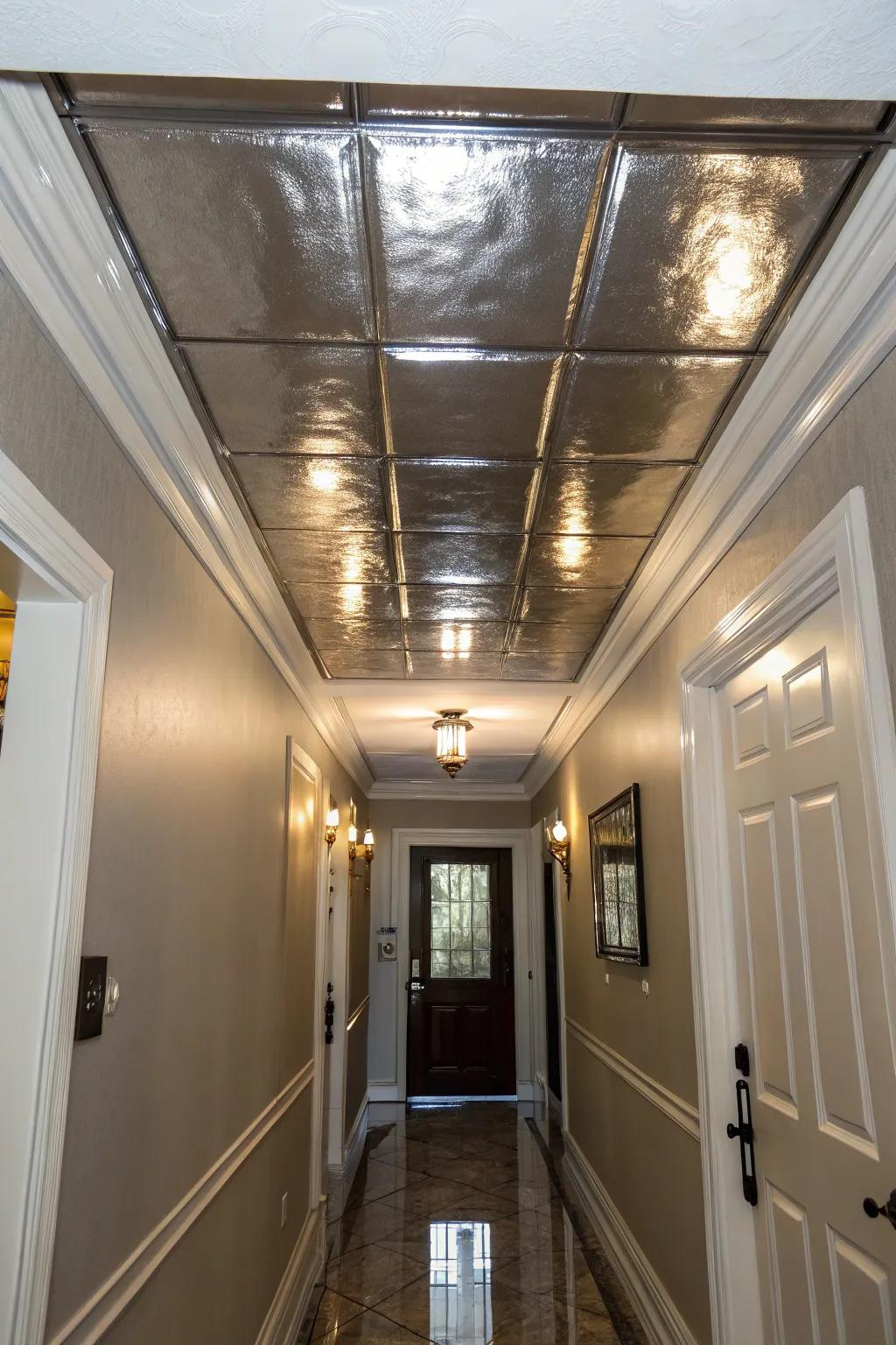 Mirror-like surfaces can conjure the illusion of a more expansive space.
