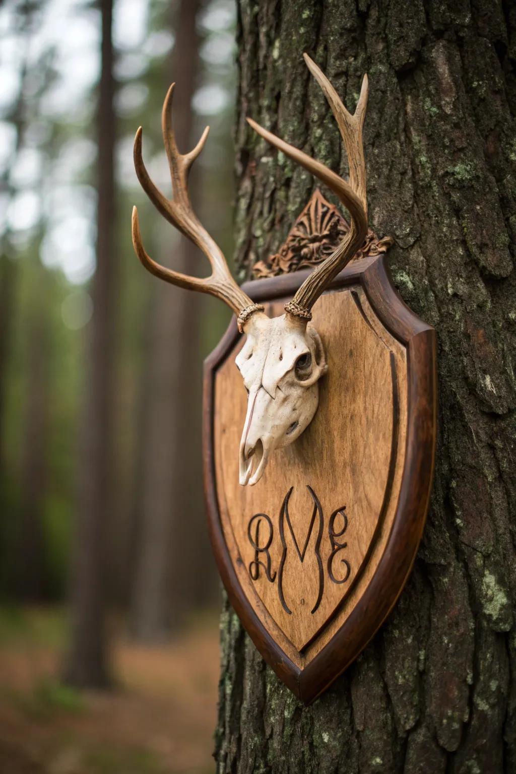 Personalized carvings make your mount special.