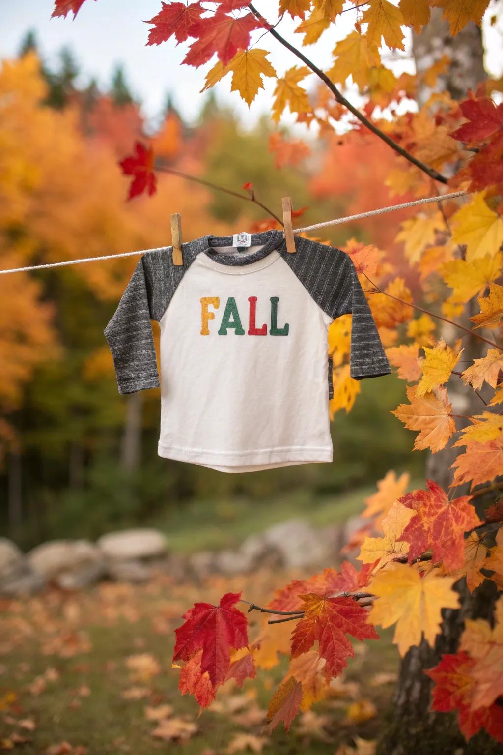 Shirts with celebratory expressions are ideal for celebrating the fall season.