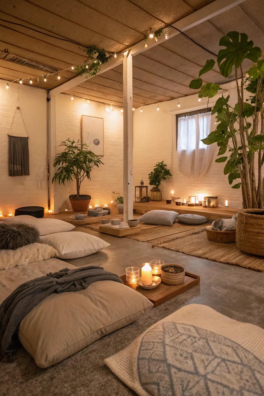 Achieve peace within a dedicated reflecting space.