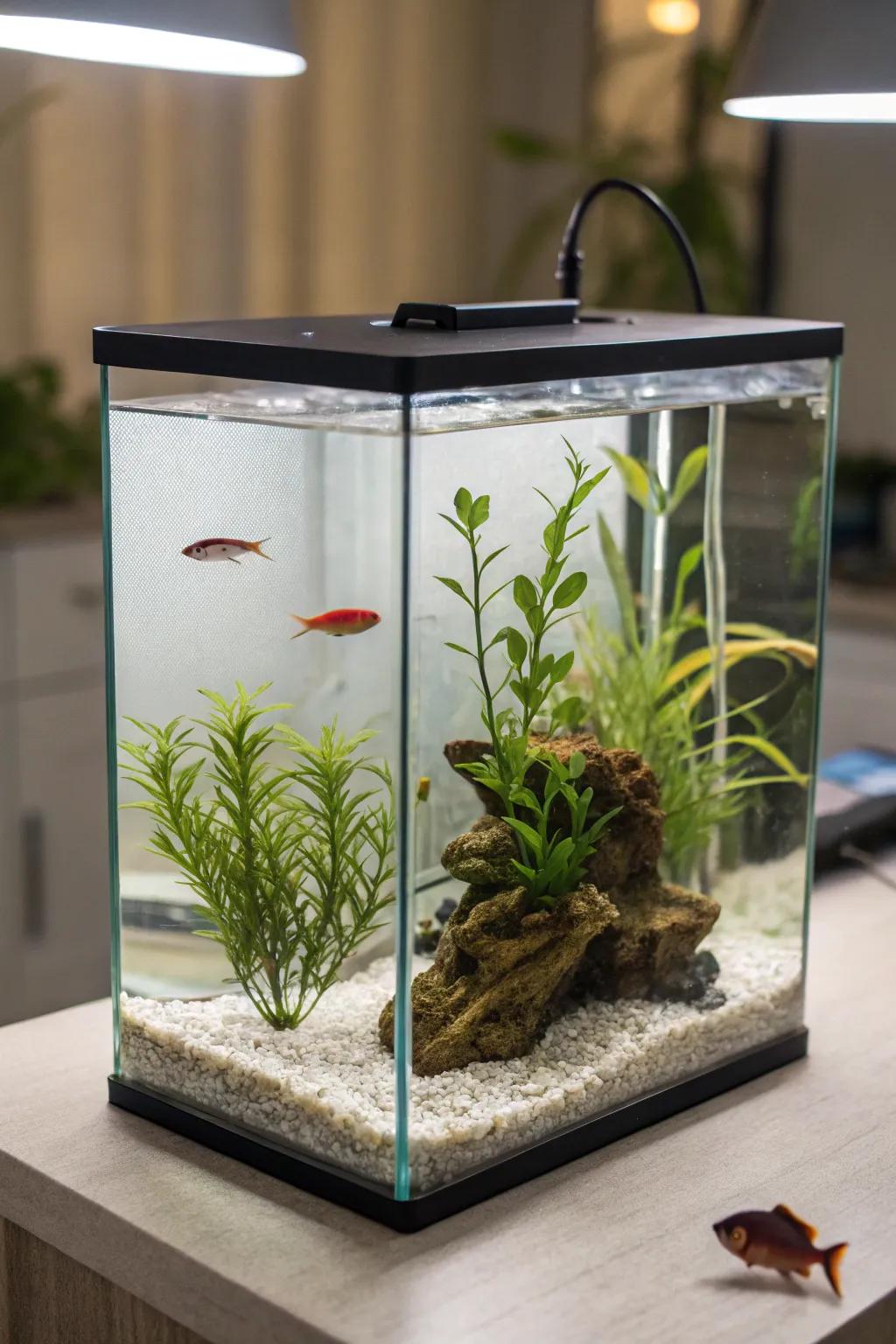 A beginner-friendly aquarium configuration
