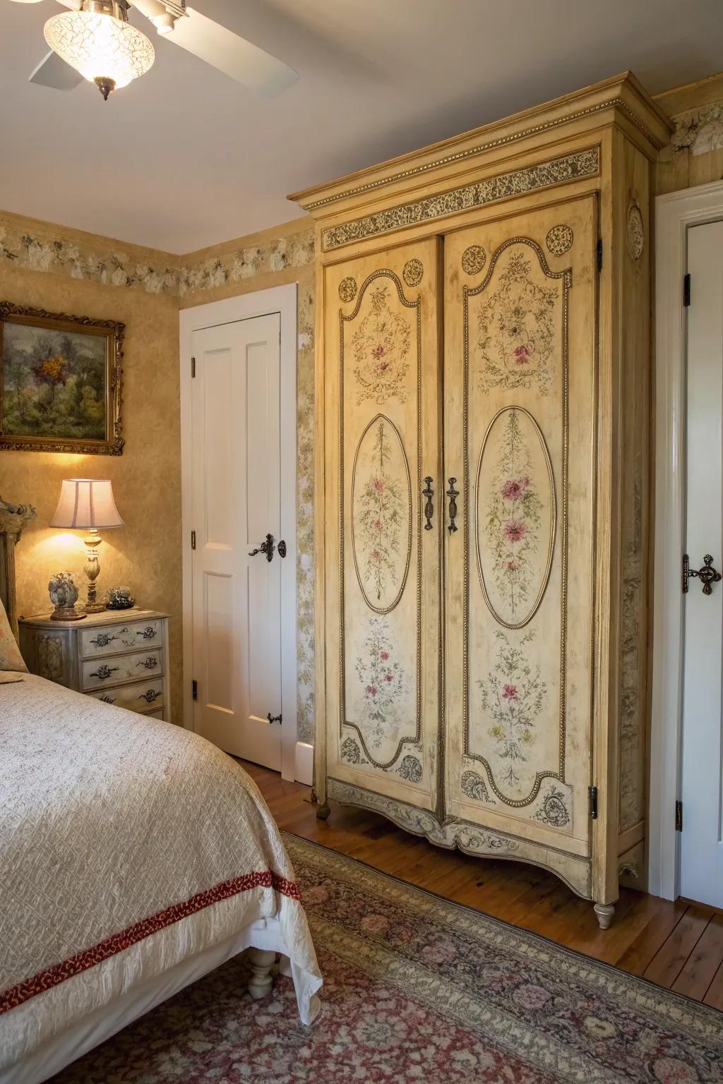 Vintage doors infuse your space with history and character.