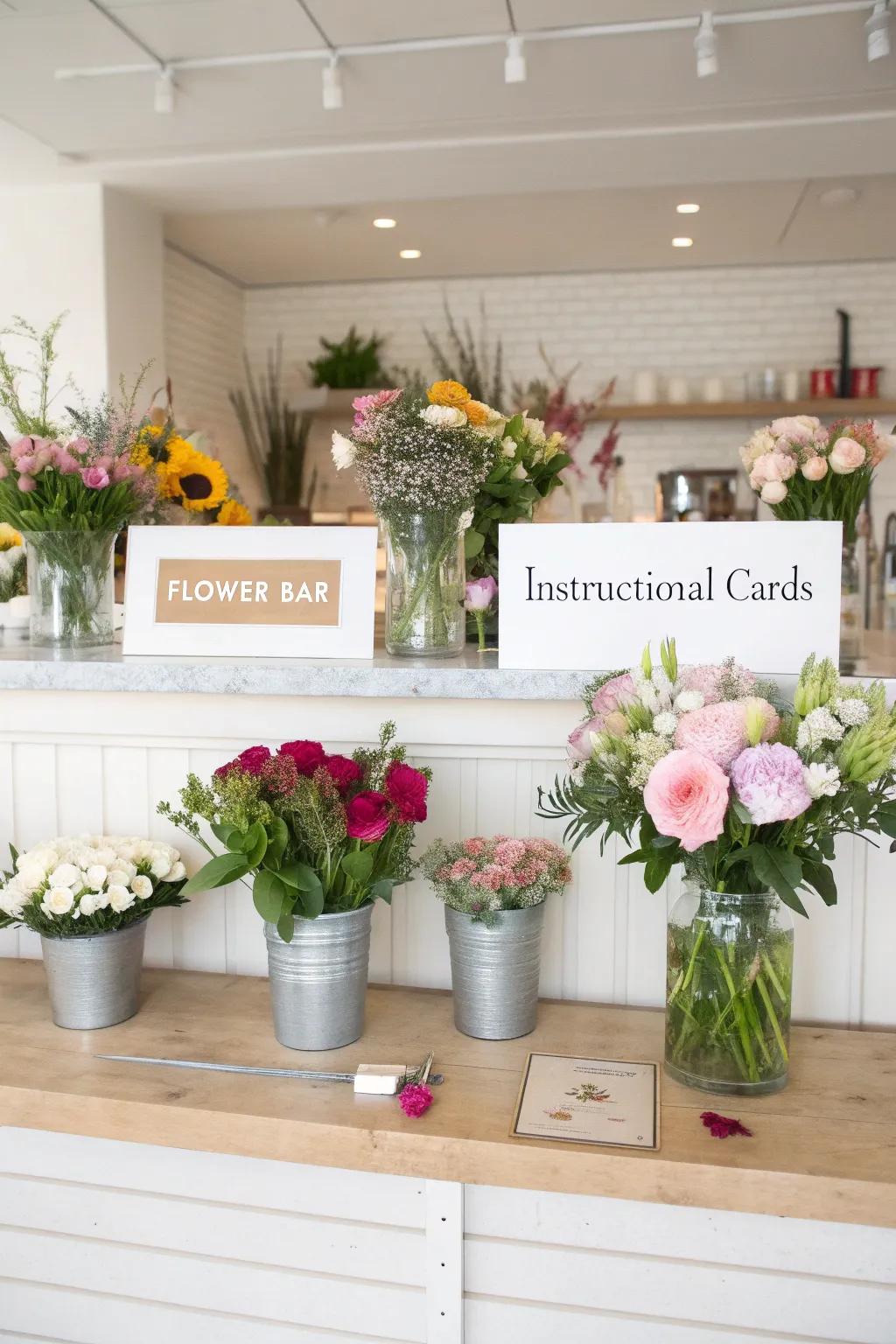 Helpful directions can enhance the blossom arranging encounter.