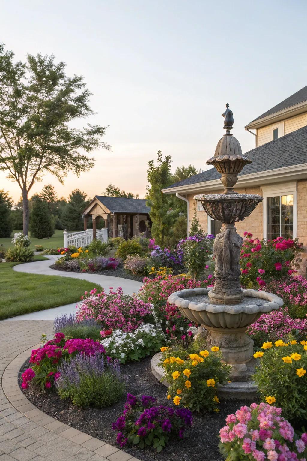 Distinct garden features can function as captivating main attractions.