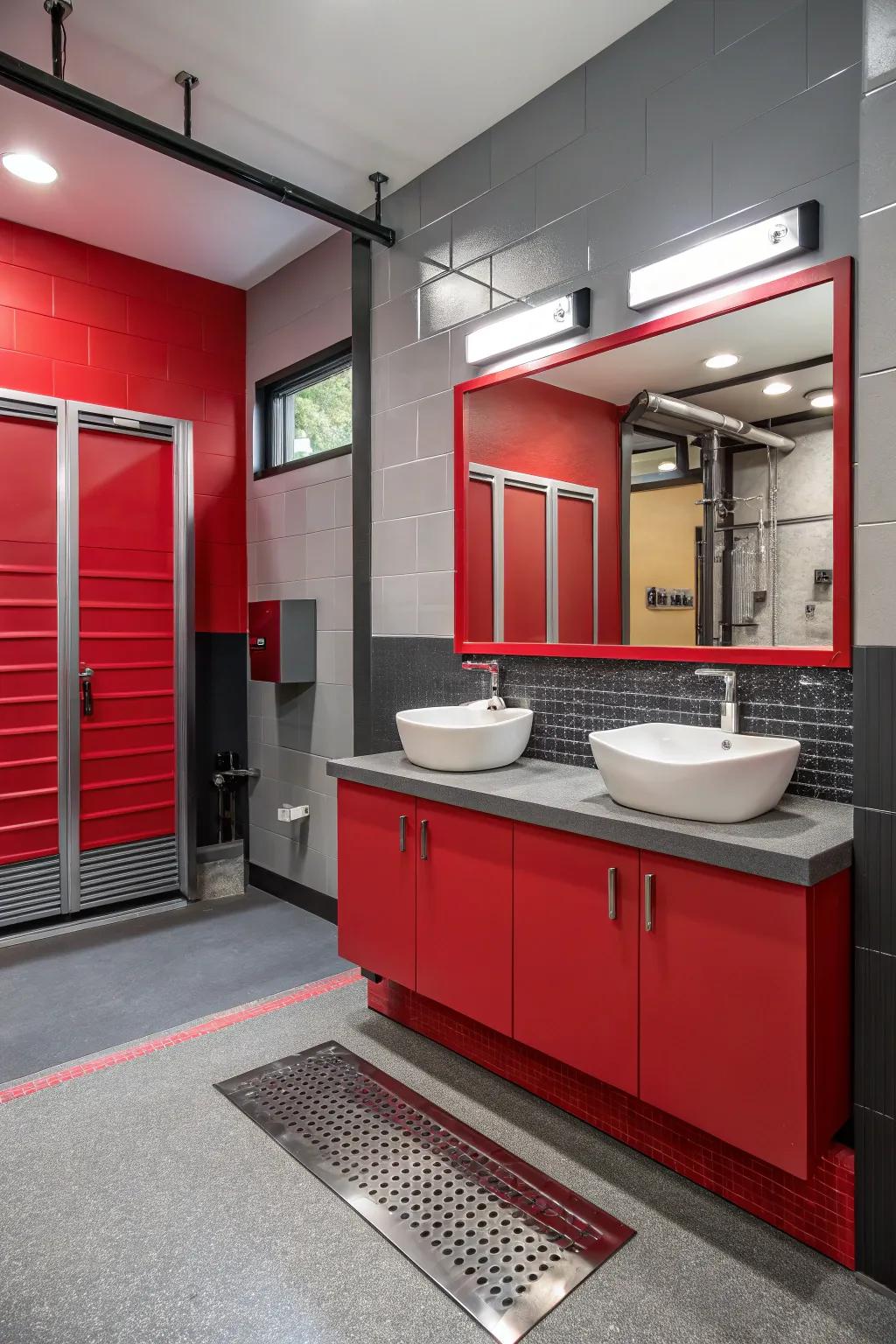 Vibrant colors contribute individuality and flair to any bathroom.