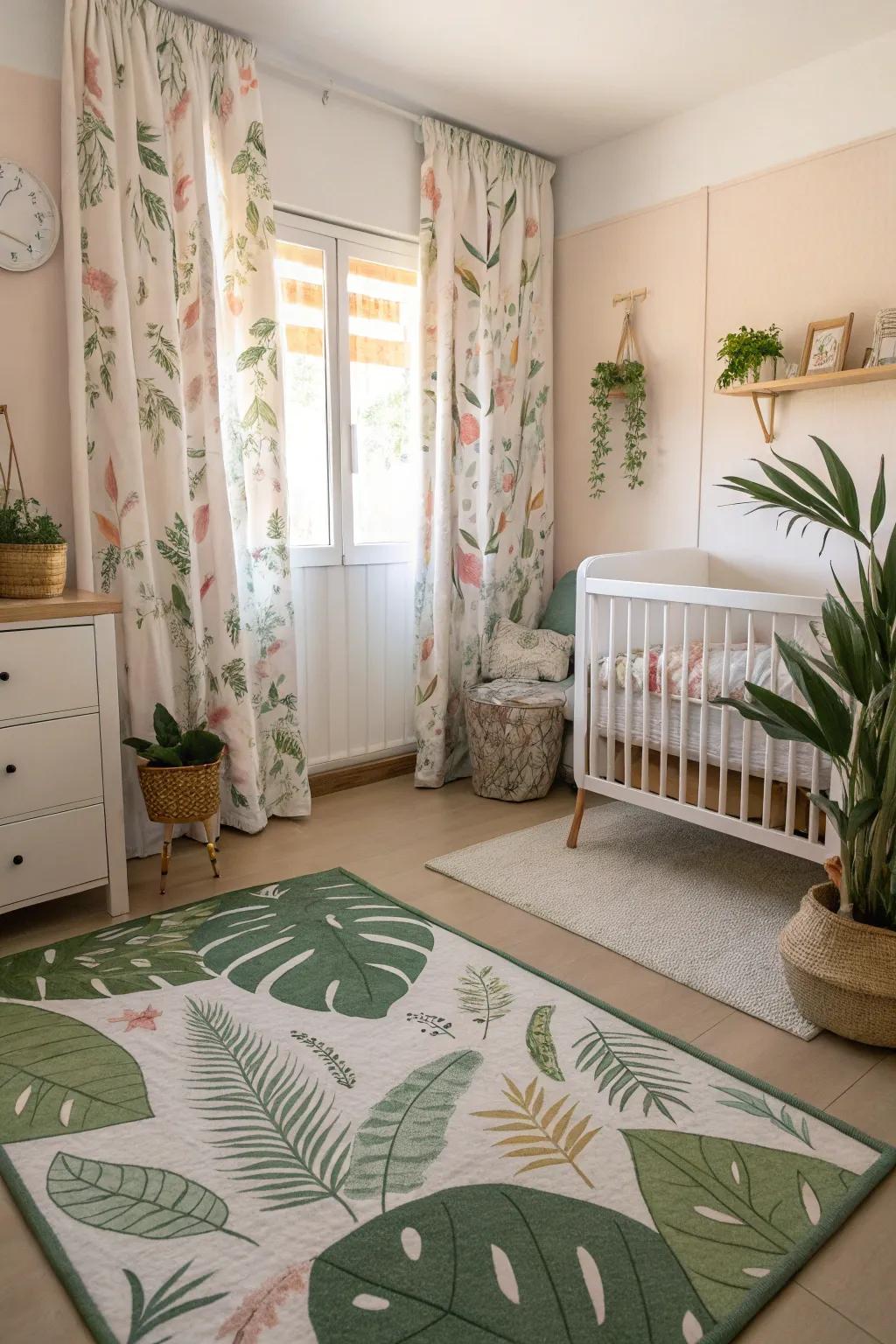 Organic textiles enrich the nursery with a natural essence.