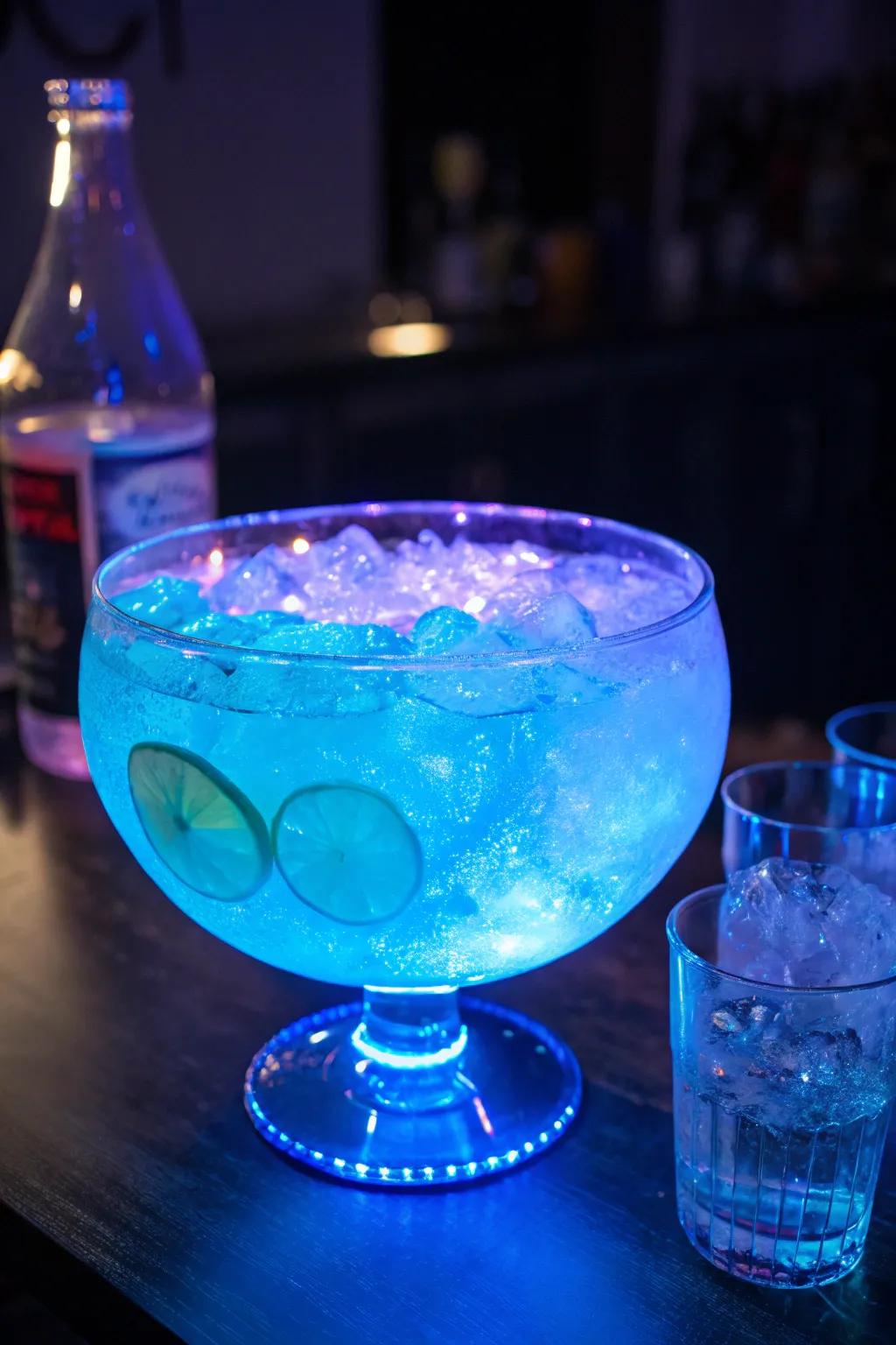 Serve a luminous punch that's an absolute spectacle.