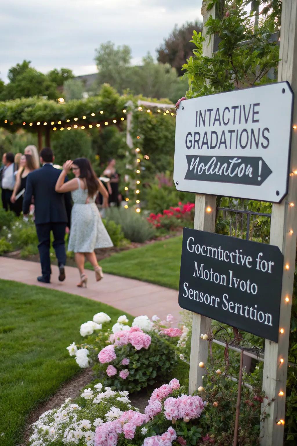 Surprise guests with interactive activation-aware displays.