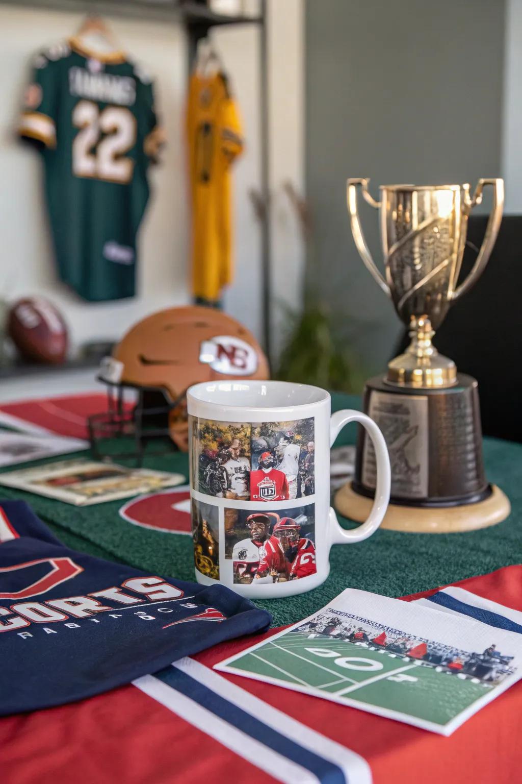 A mug that scores points with sports fans.