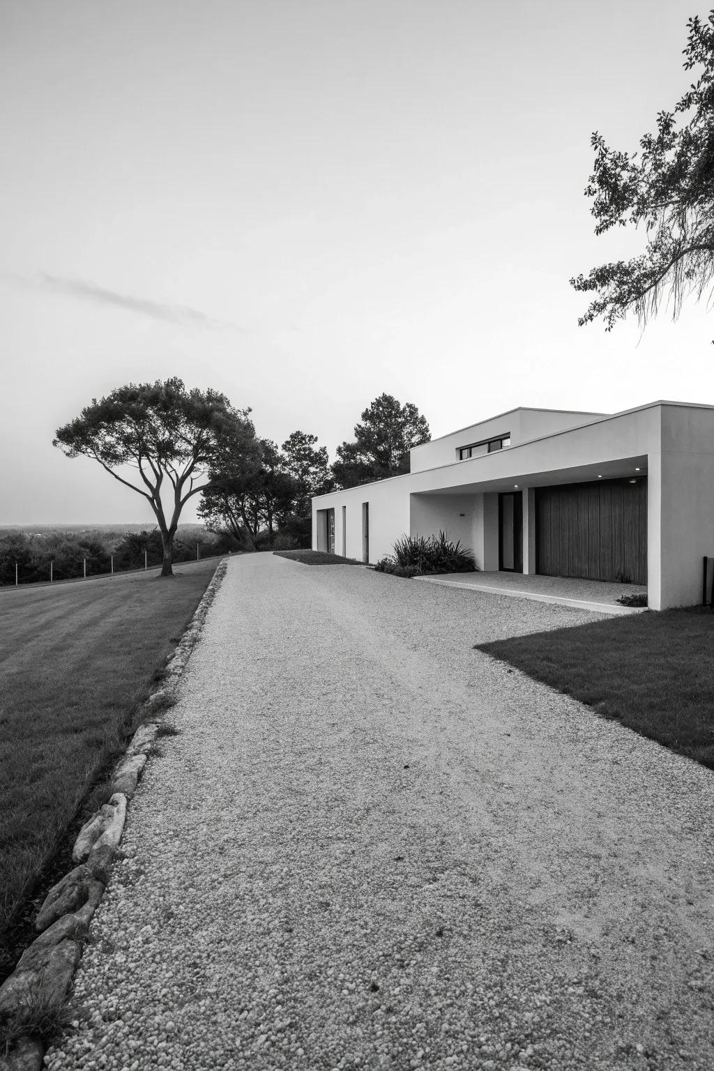 Chromatic simplicity underscores modern minimalism.