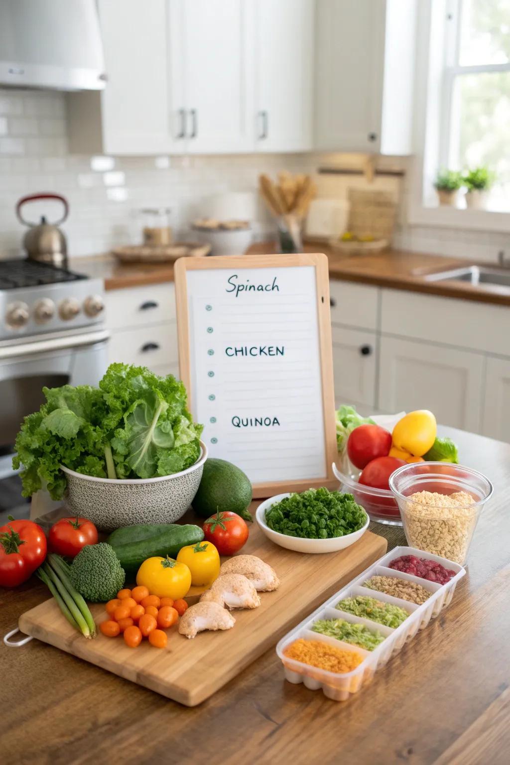 A health-conscious list steers your shopping towards nutritious choices.
