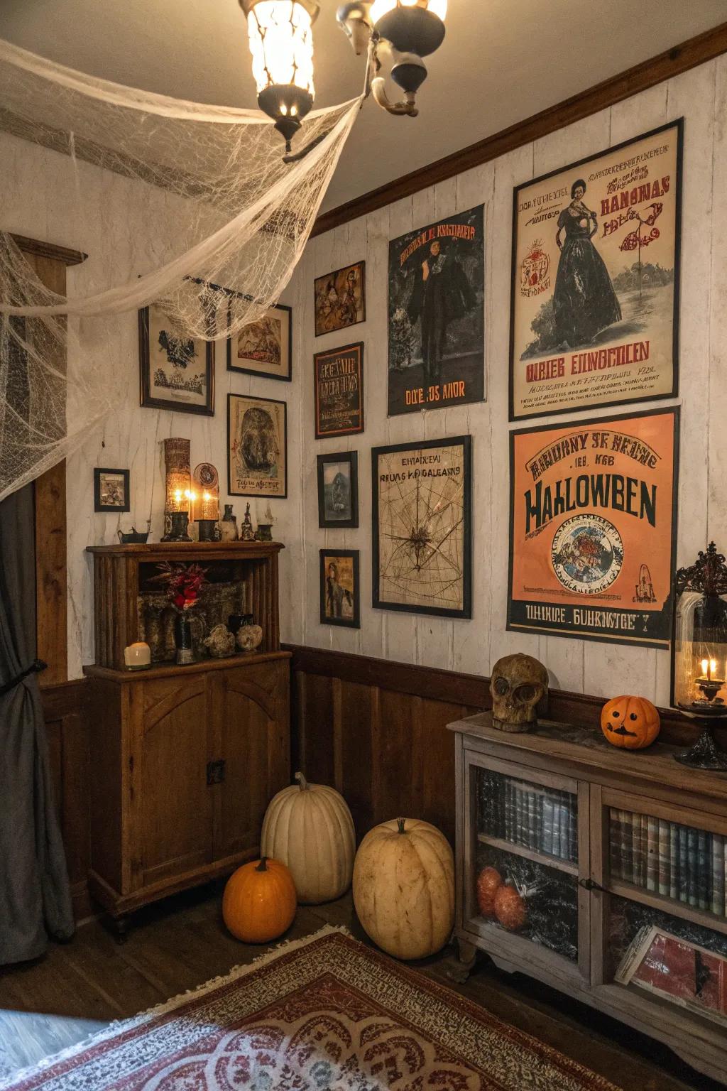 Get the beauty of yesteryear using a past Halloween theme.