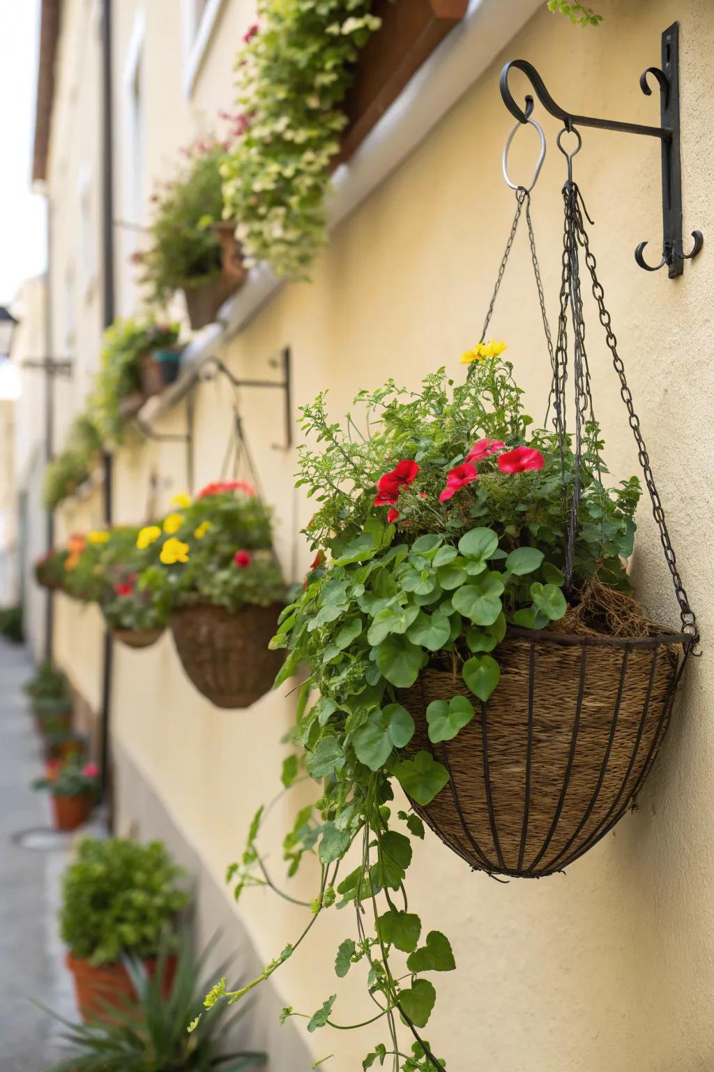 Install baskets easily with minimal equipment.