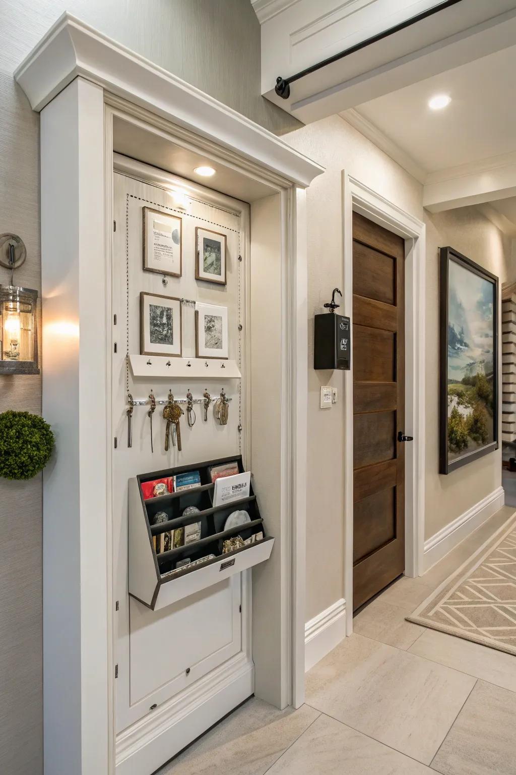 Practical wall art with concealed storage