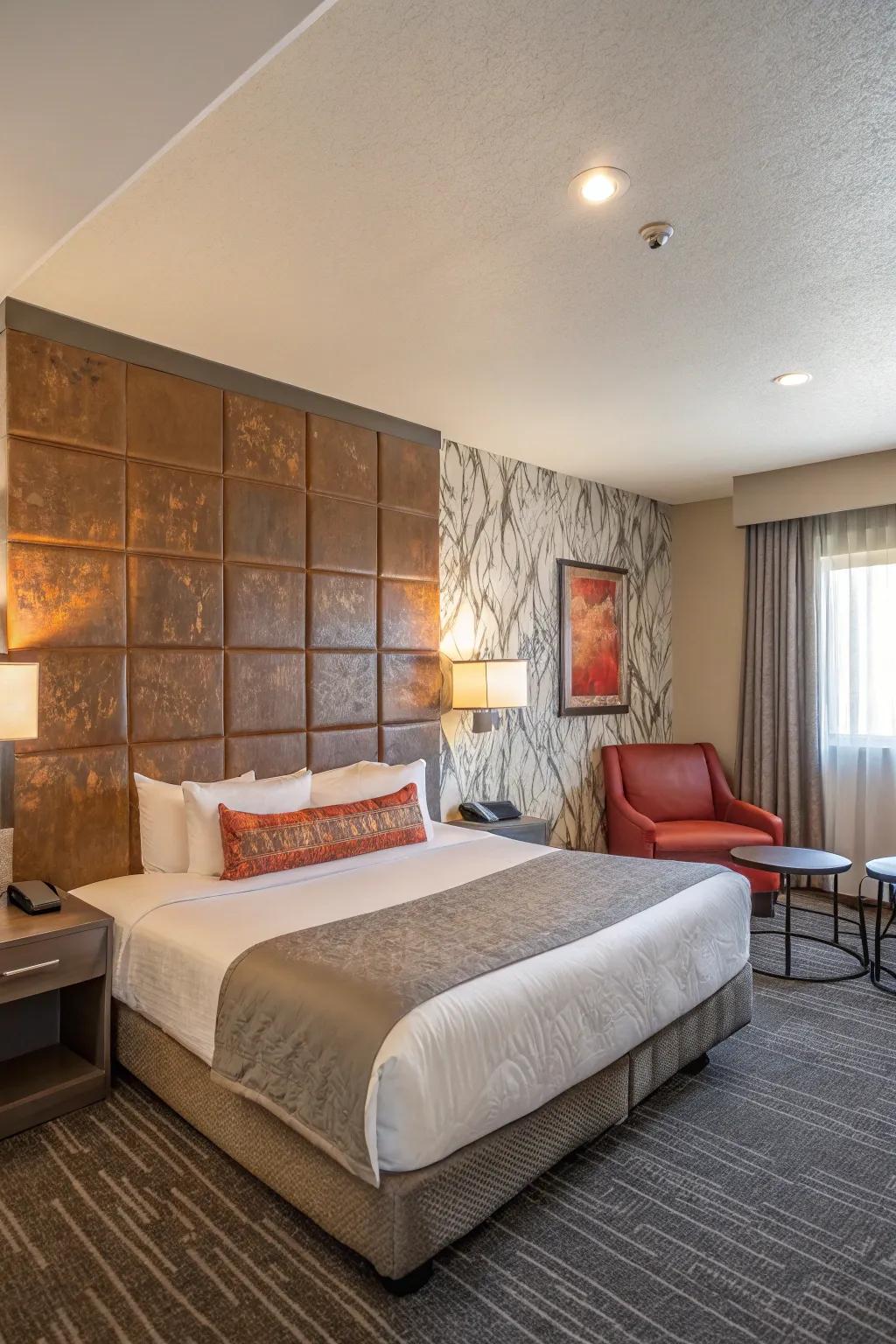 Highlight walls present an amazing focal point within a hotel setting.