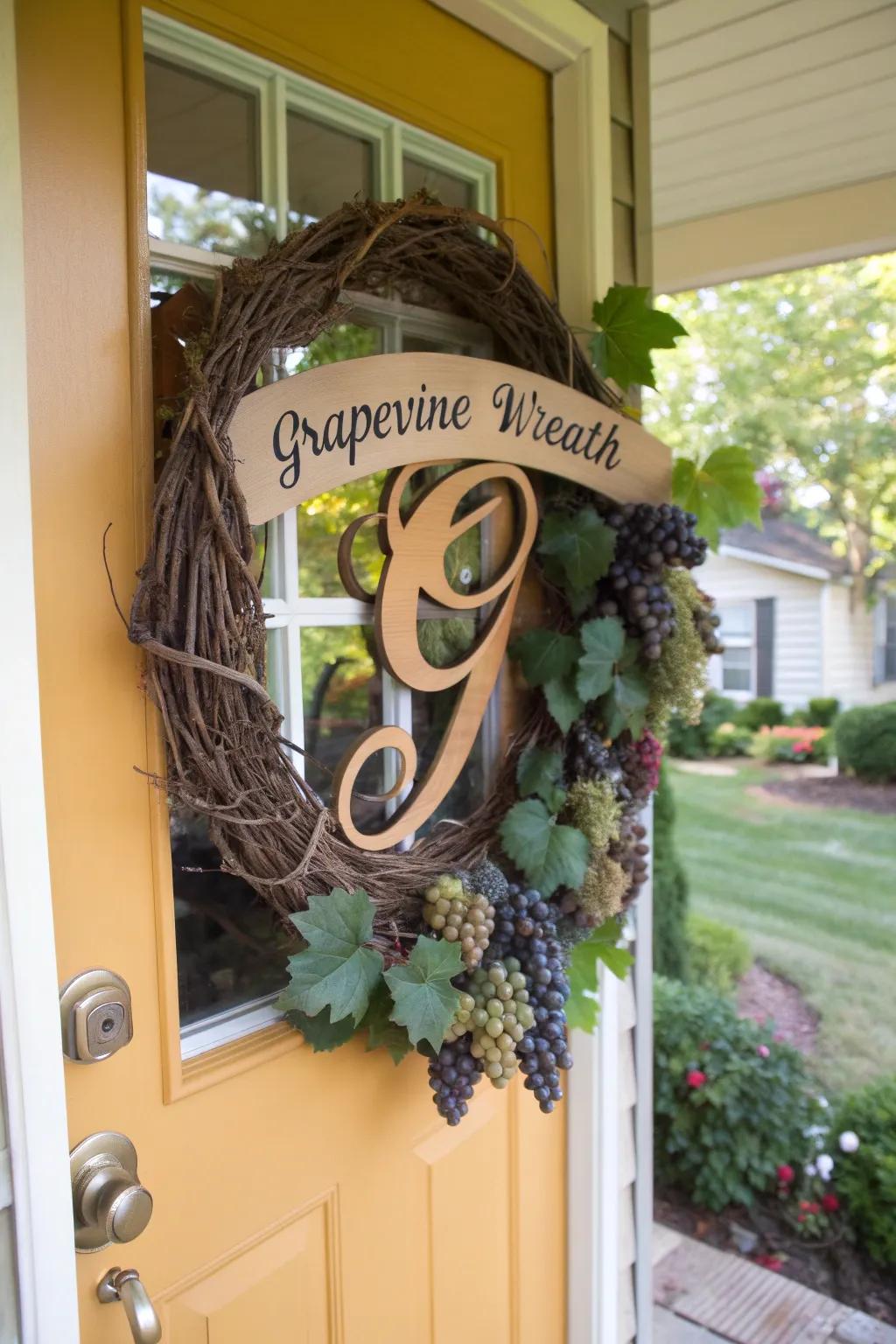 A personalized circlet that extends an intimate welcome.