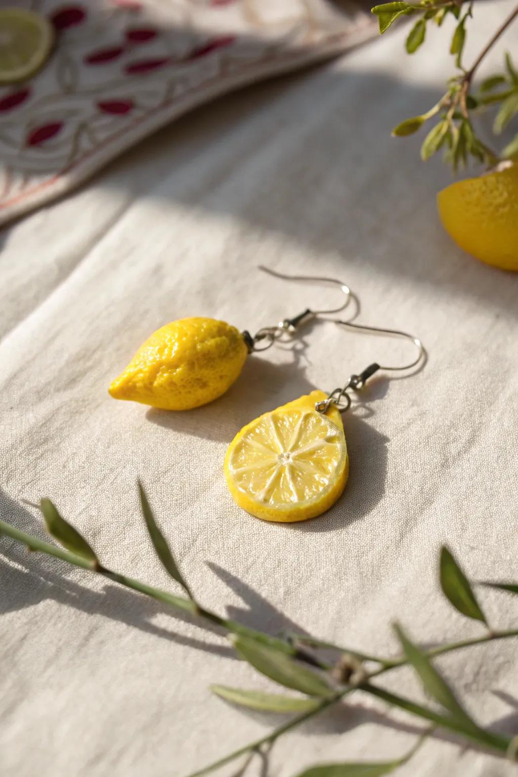 With handcrafted lemon earrings that embody minimalist bohemian appeal, you can add a splash of color and fun!