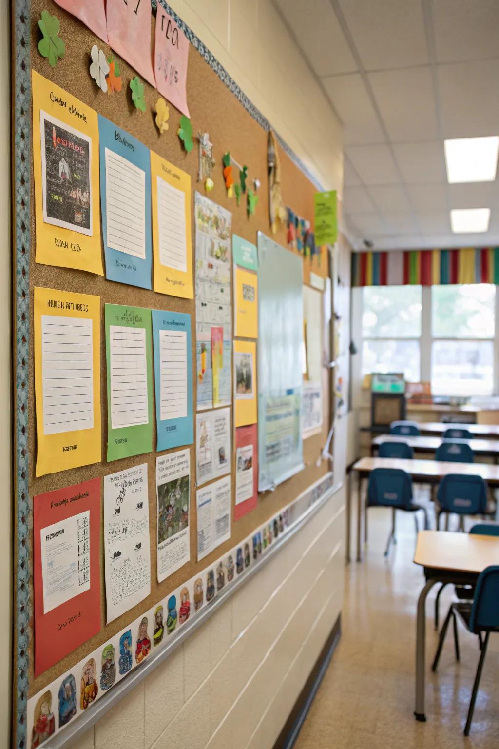 Structured boards assist in guiding learning and maintaining focus.