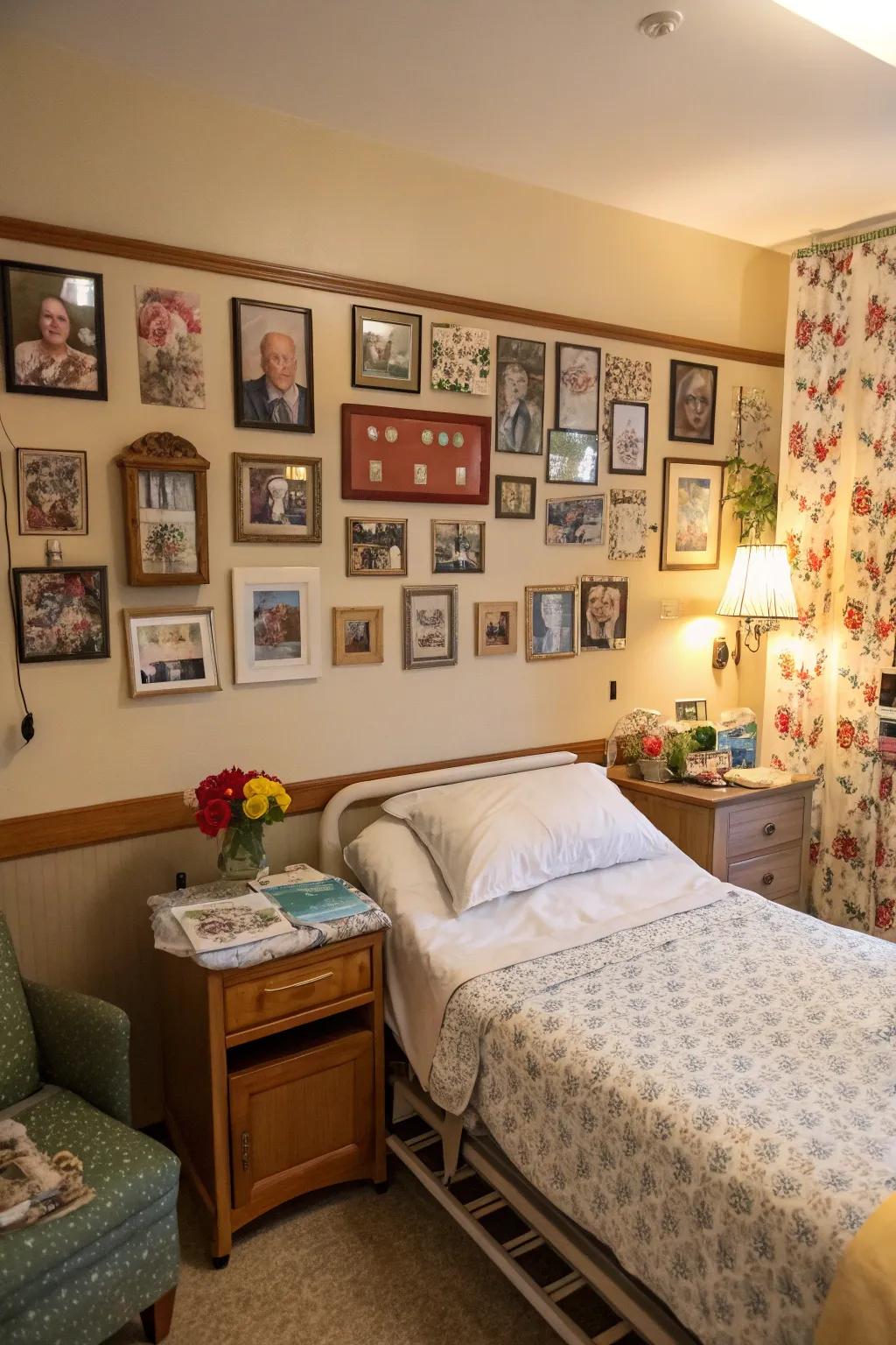 Constructing homely environments through personalized room decor.