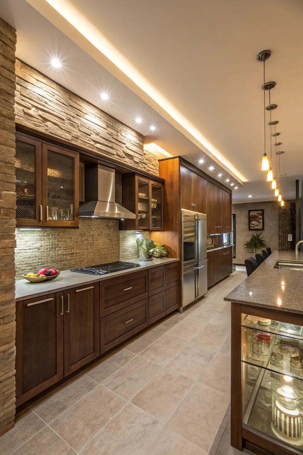 Varied materials bring depth and character to bulkhead lighting.