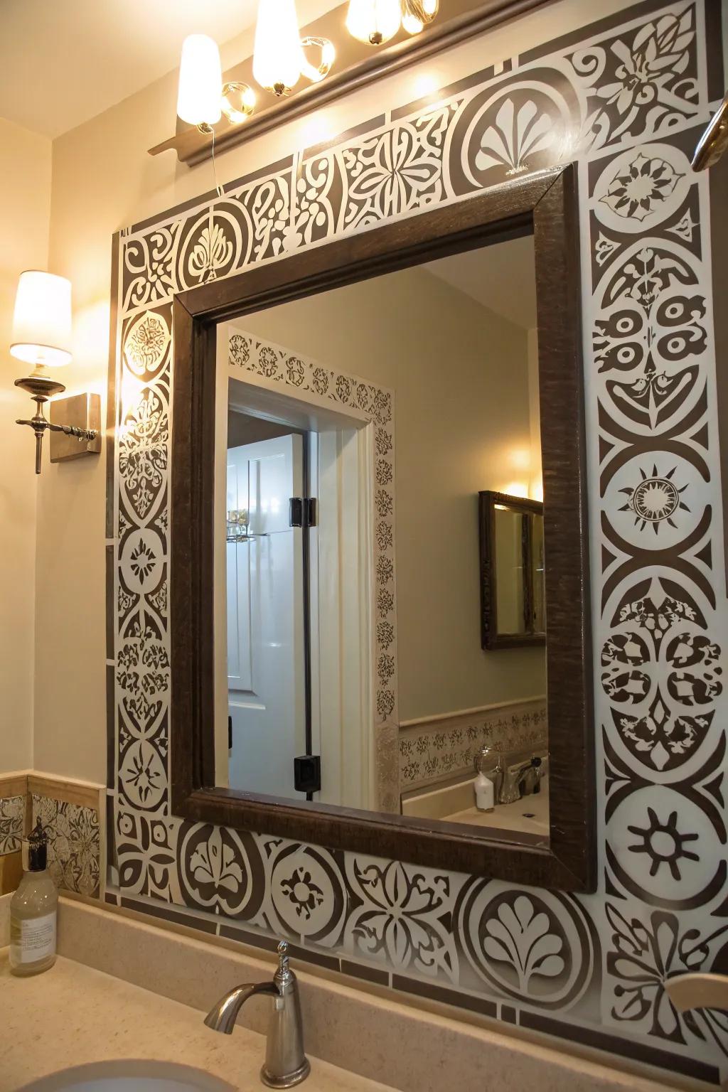 Decorative transfers offer a versatile path to infuse unique designs into mirrors.