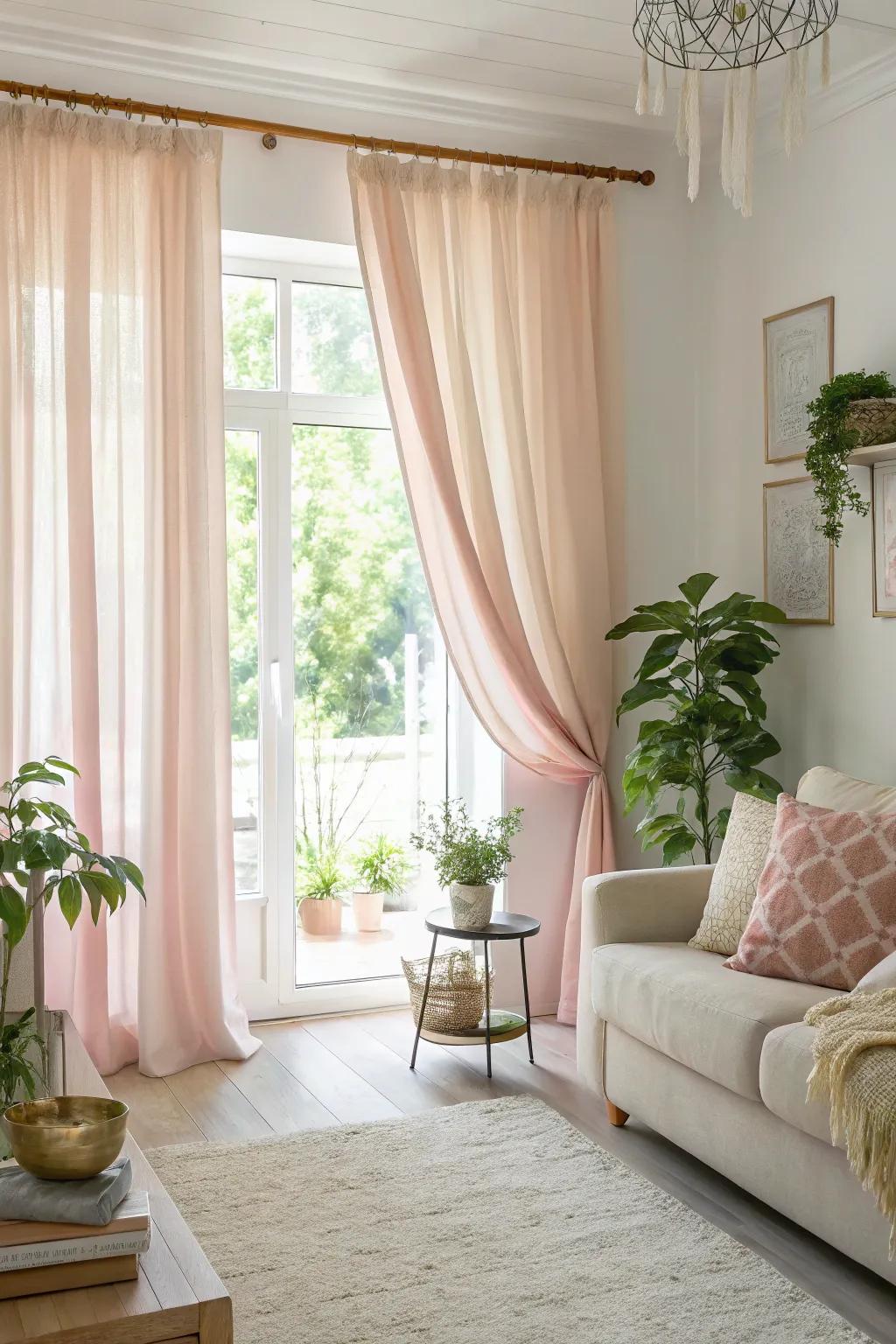 Pale-toned curtains are capable of amplifying the inherent illumination within your living space.