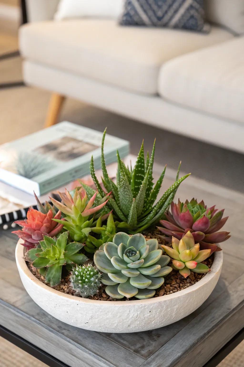 Plump flora: the ideal splash of green for contemporary living.