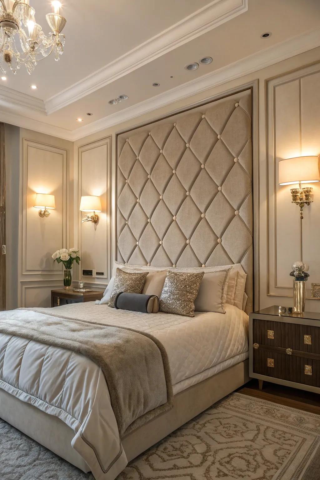 Amplify the look of the wall with the use of lights that ensure both style and utility.