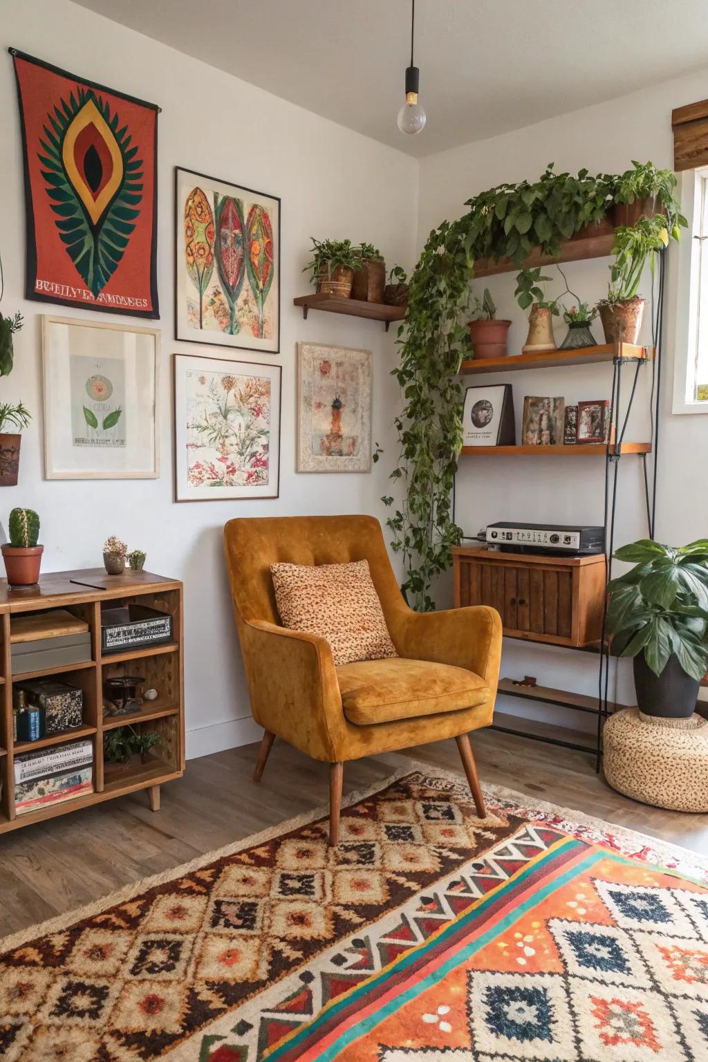 An eclectic fusion of arrangements crafts a distinctive aesthetic.