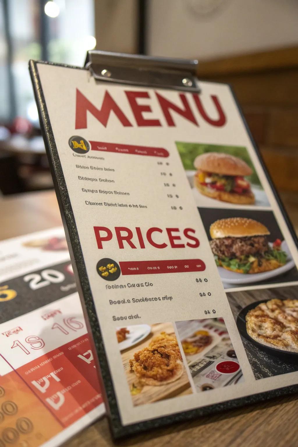 Transparent pricing improves menu readability and customer ease.