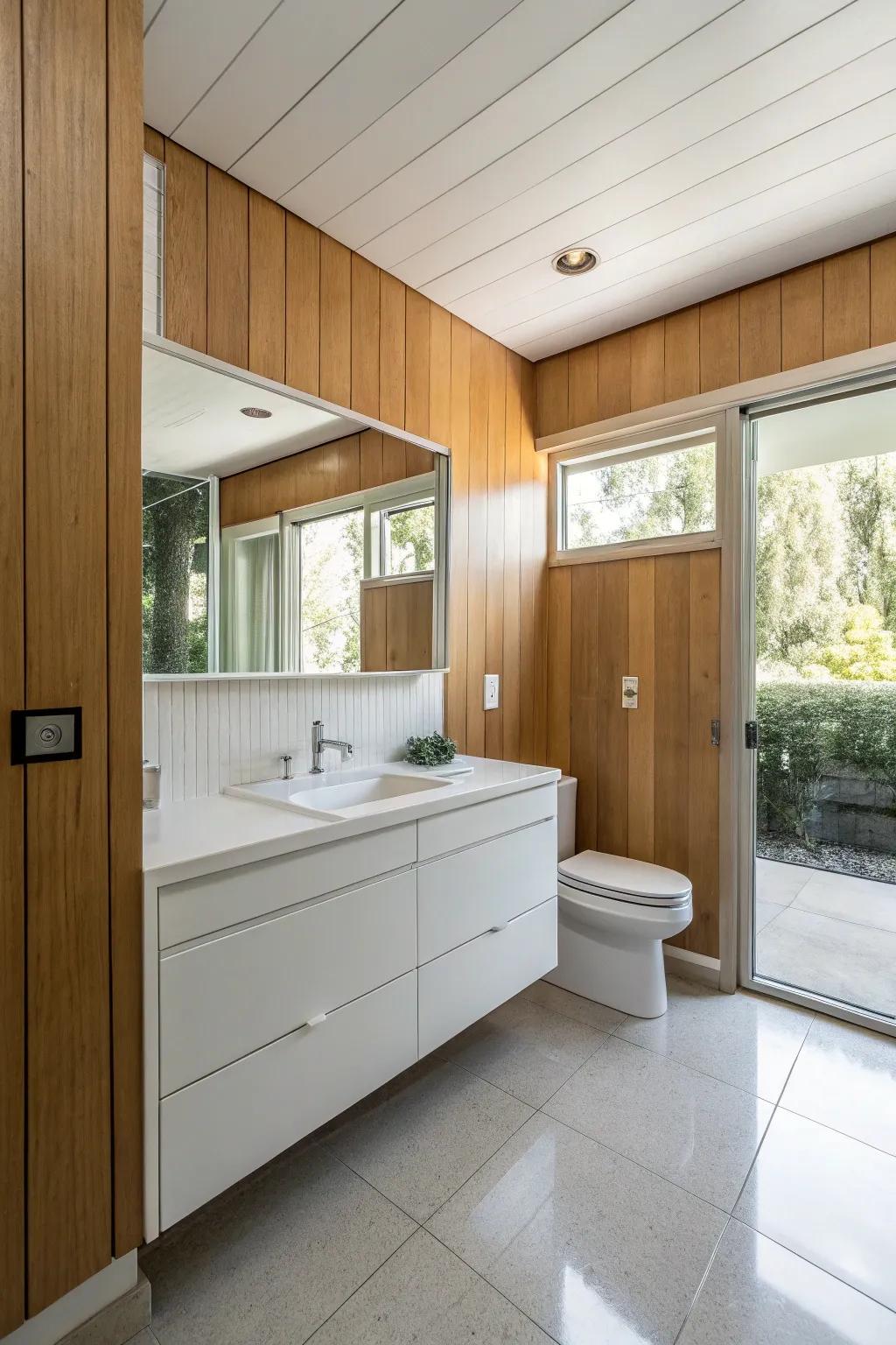 Minimalistic decor ensures the space feels open and uncluttered.