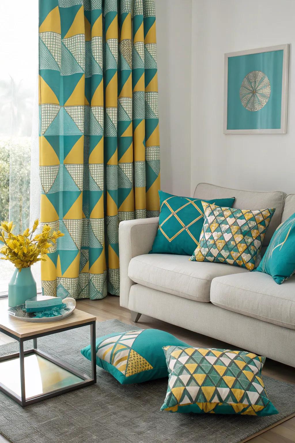Patterned designs add dimension and character.