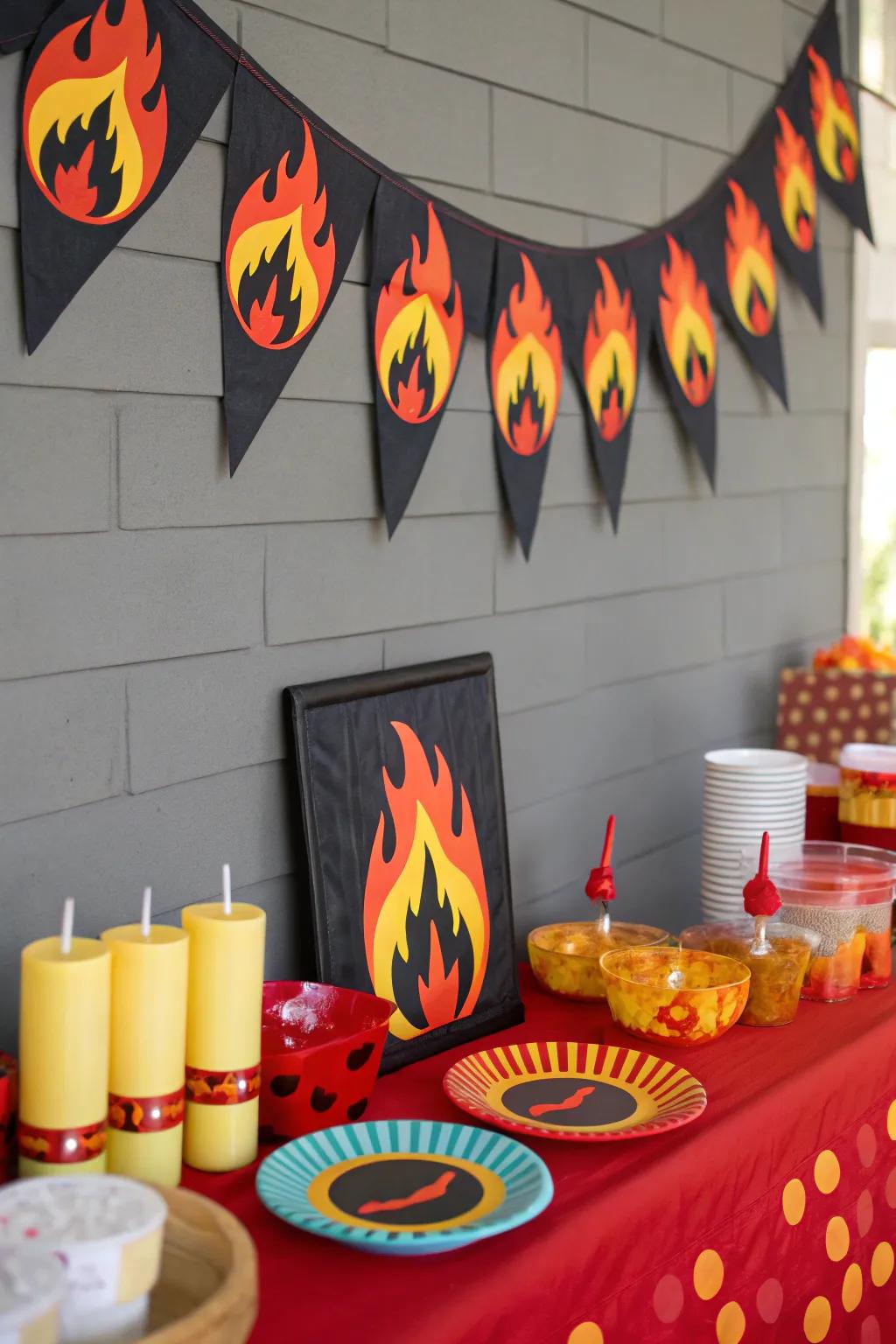 Blaze-themed decorations to elevate your festivities.
