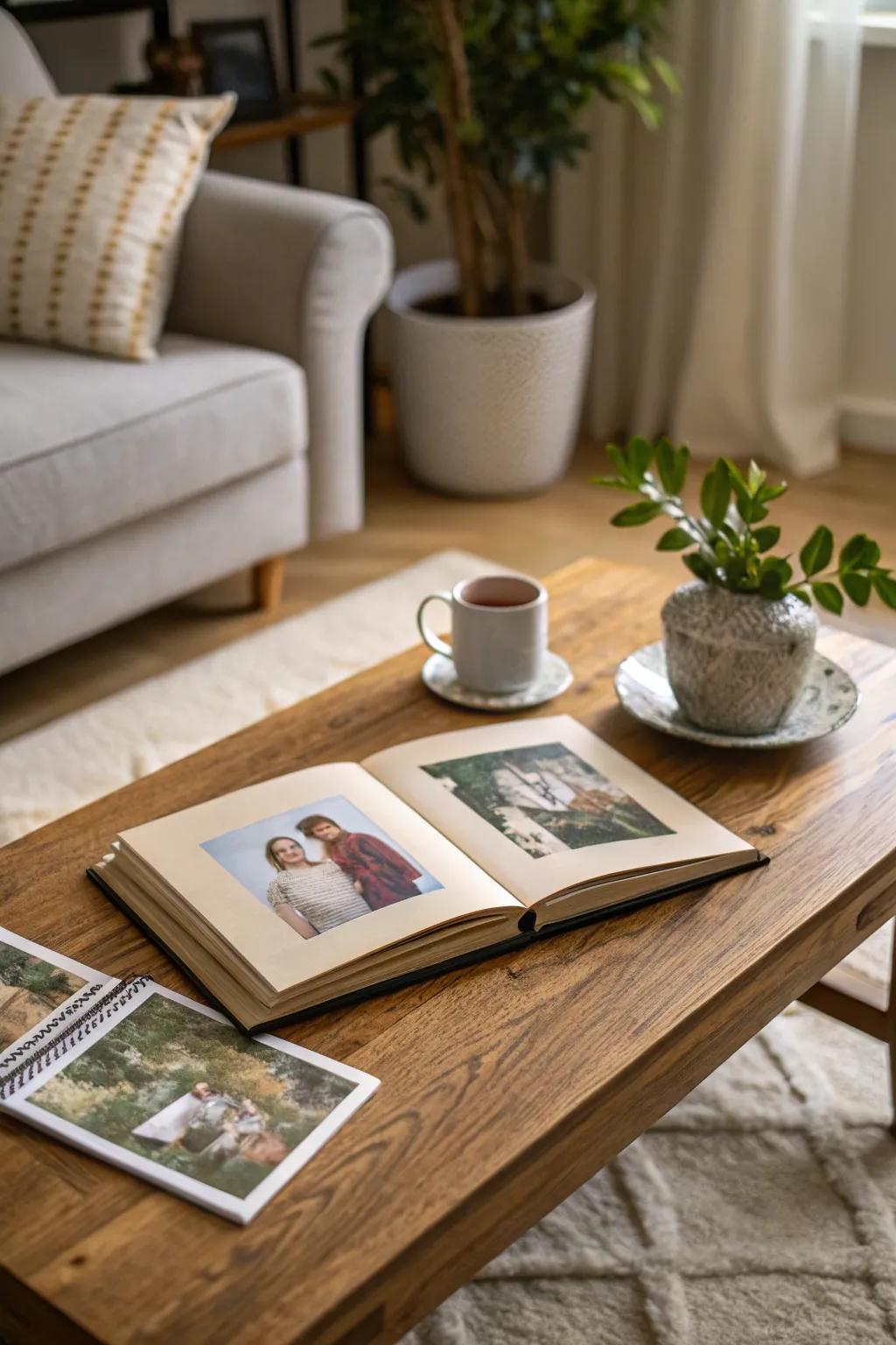 A mini album to hold treasured memories.
