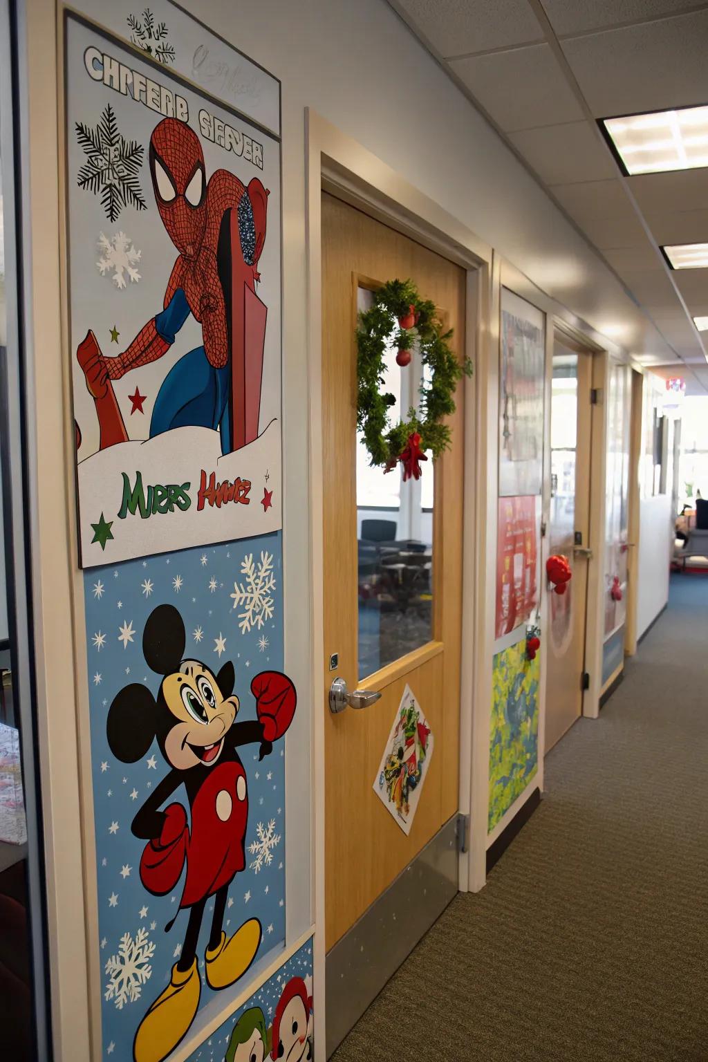 Contemporary culture merges with Christmas for an enjoyable, fashionable decor.