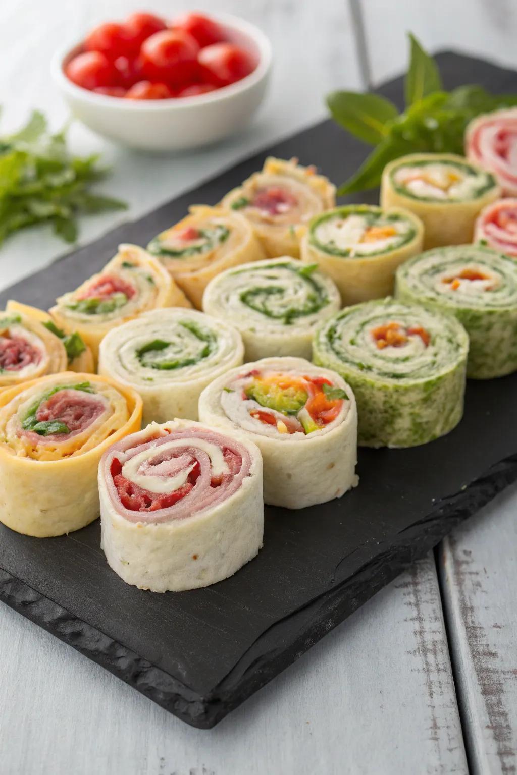 Rolled snacks pack a burst of flavor in a convenient package.