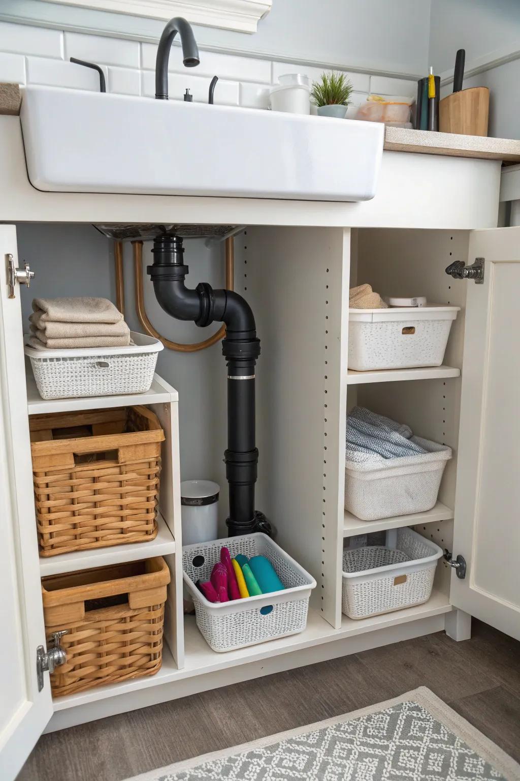 Include your pipes with a storing layout that works with them.