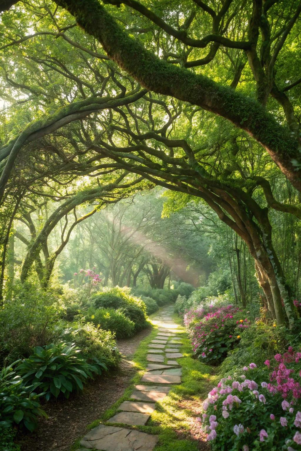 A secret woods theme adds mystery and charm.