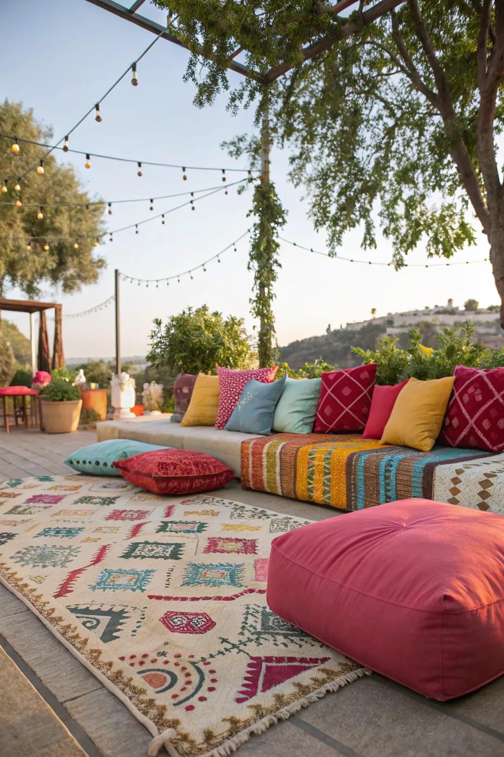 Infuse personality and comfort with vibrant decor embellishments.