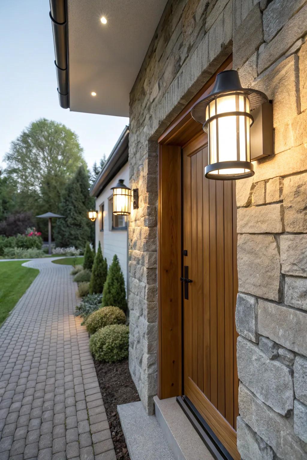 Balance safety and style with elegant security lights.