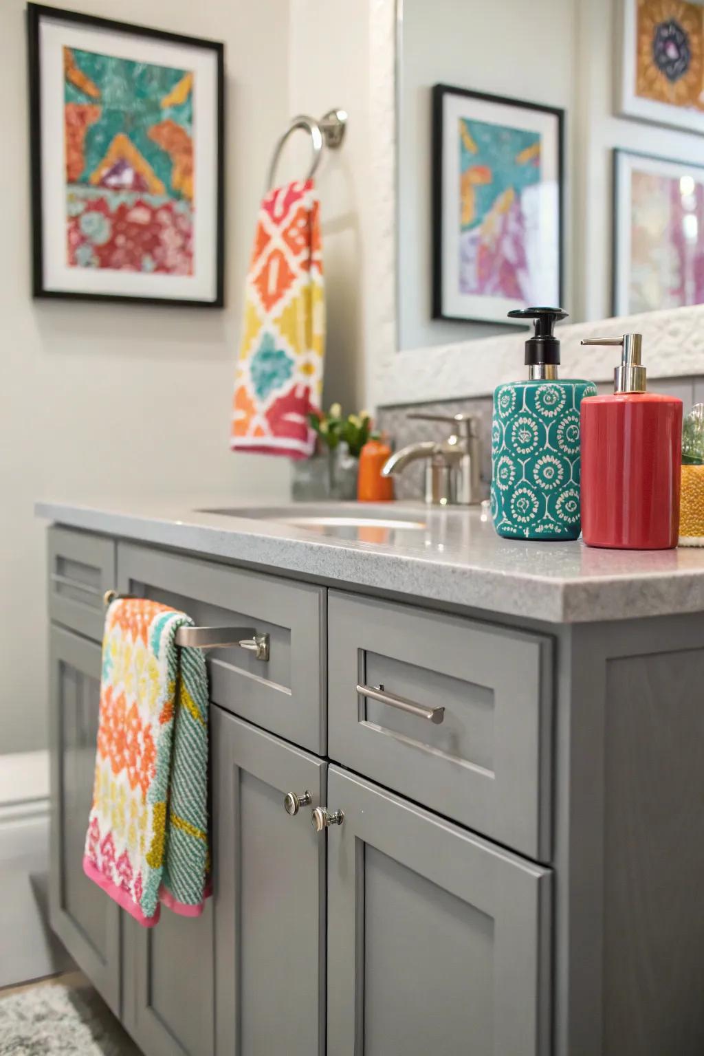 Ash vanities provide a versatile, sophisticated backdrop.