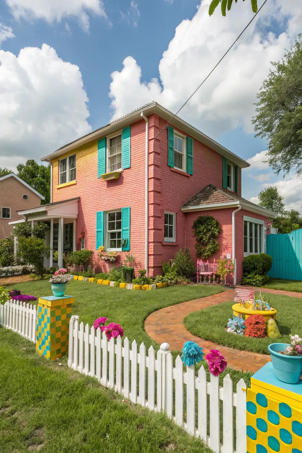 Bright colors bring joy and personality to your home's exterior.