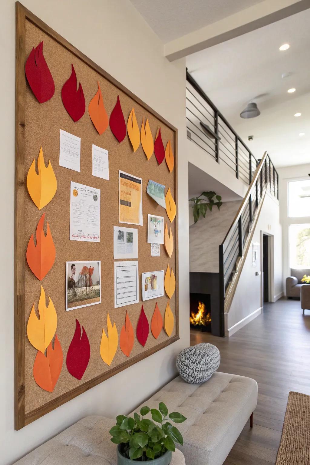 Cascading fires of speech create a captivating display.