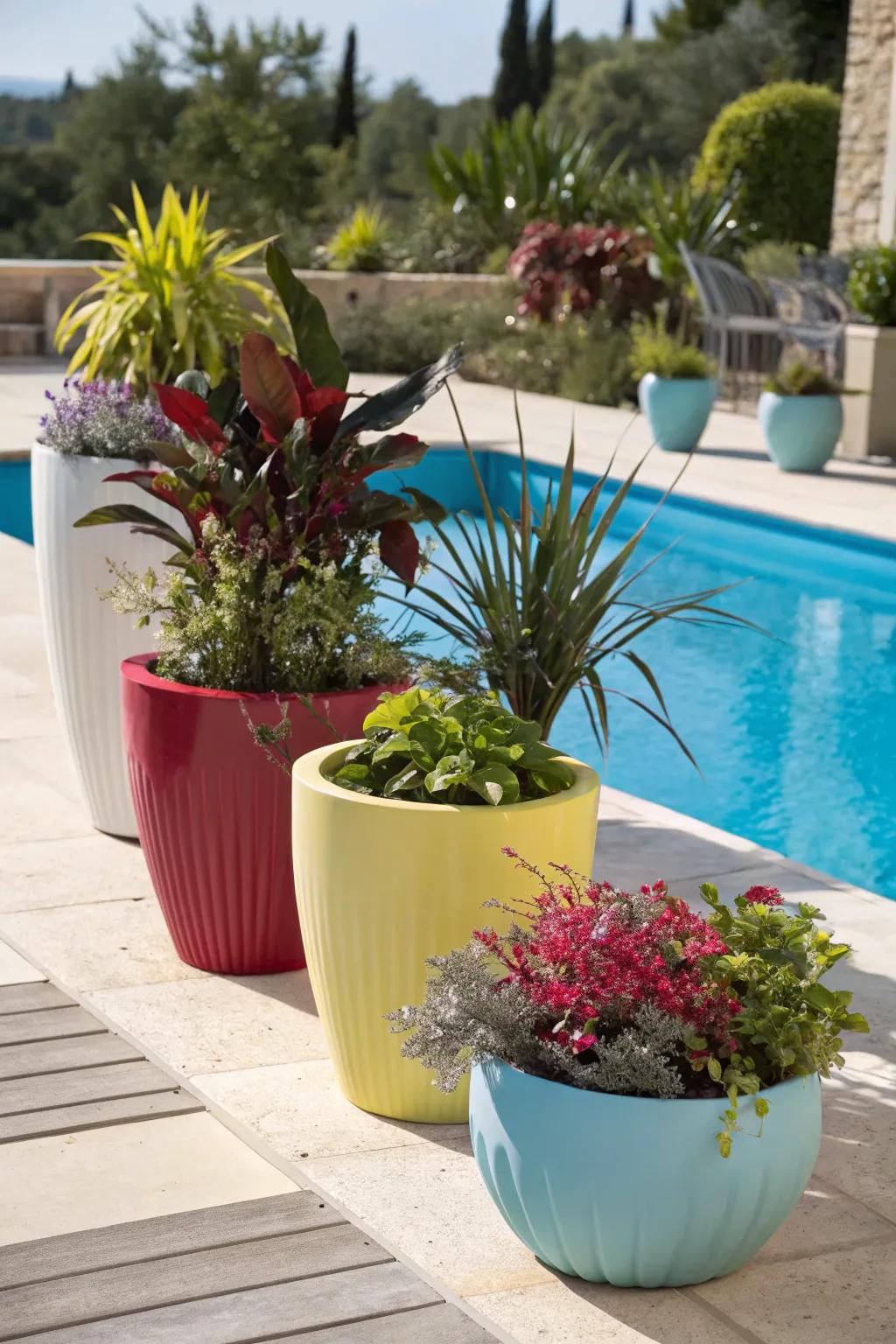 Container gardening provides adaptability and style.