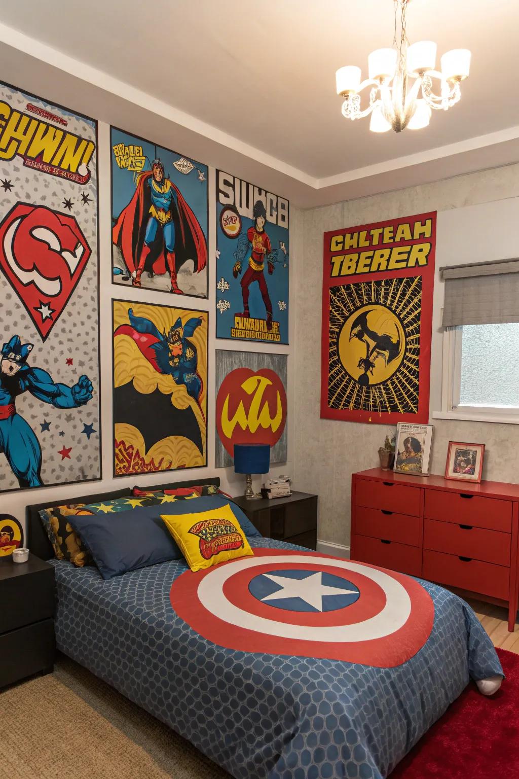 Thematic decor crafts a cohesive and unique space.
